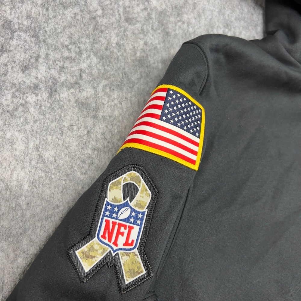 Nike Dri Fit Hoodie Womens XXL Black NFL Houston Texans Onfield Sweatshirt NEW - Picture 6 of 16
